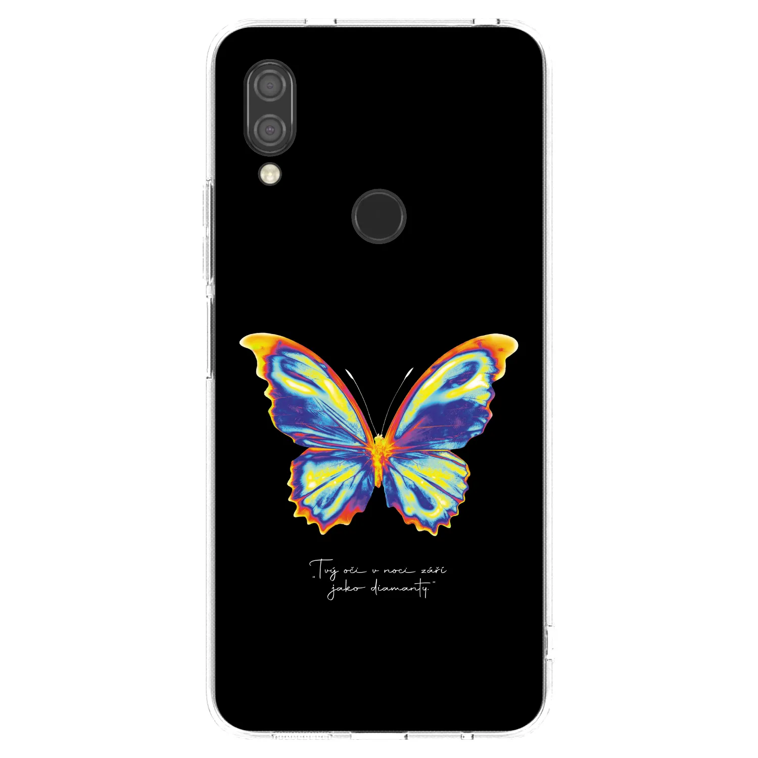 Picasee silikónový prehľadný obal pre Xiaomi Redmi 7 - Diamanty Black
