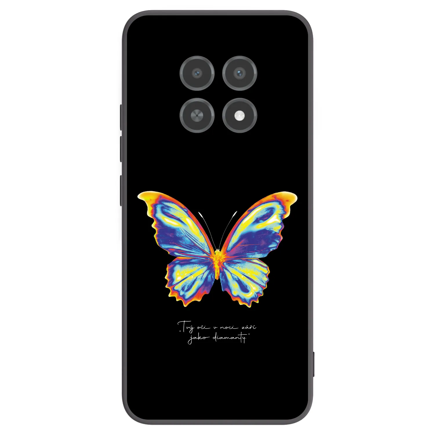 Picasee silikónový čierny obal pre Realme 12X - Diamanty Black