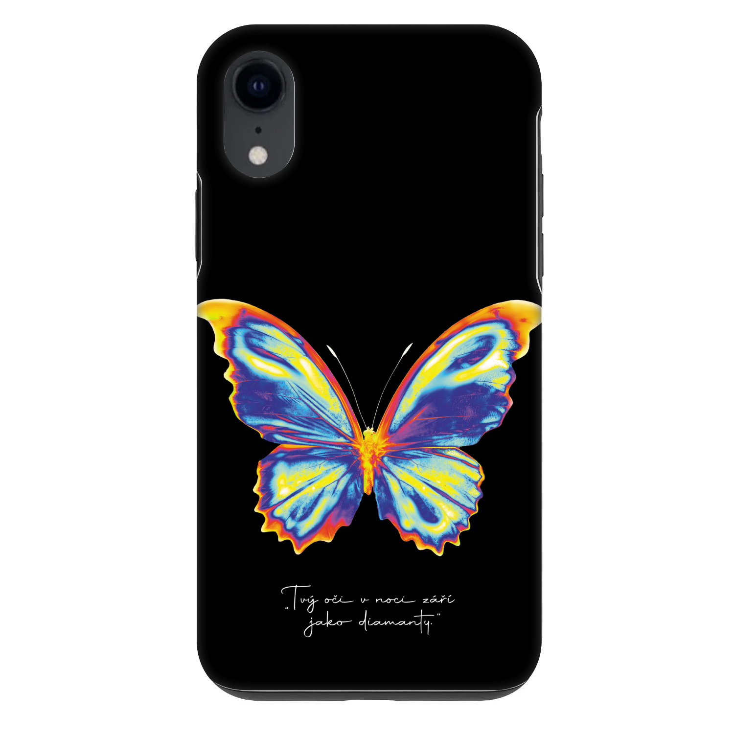 Picasee Fashion Case pre Apple iPhone XR - Diamanty Black
