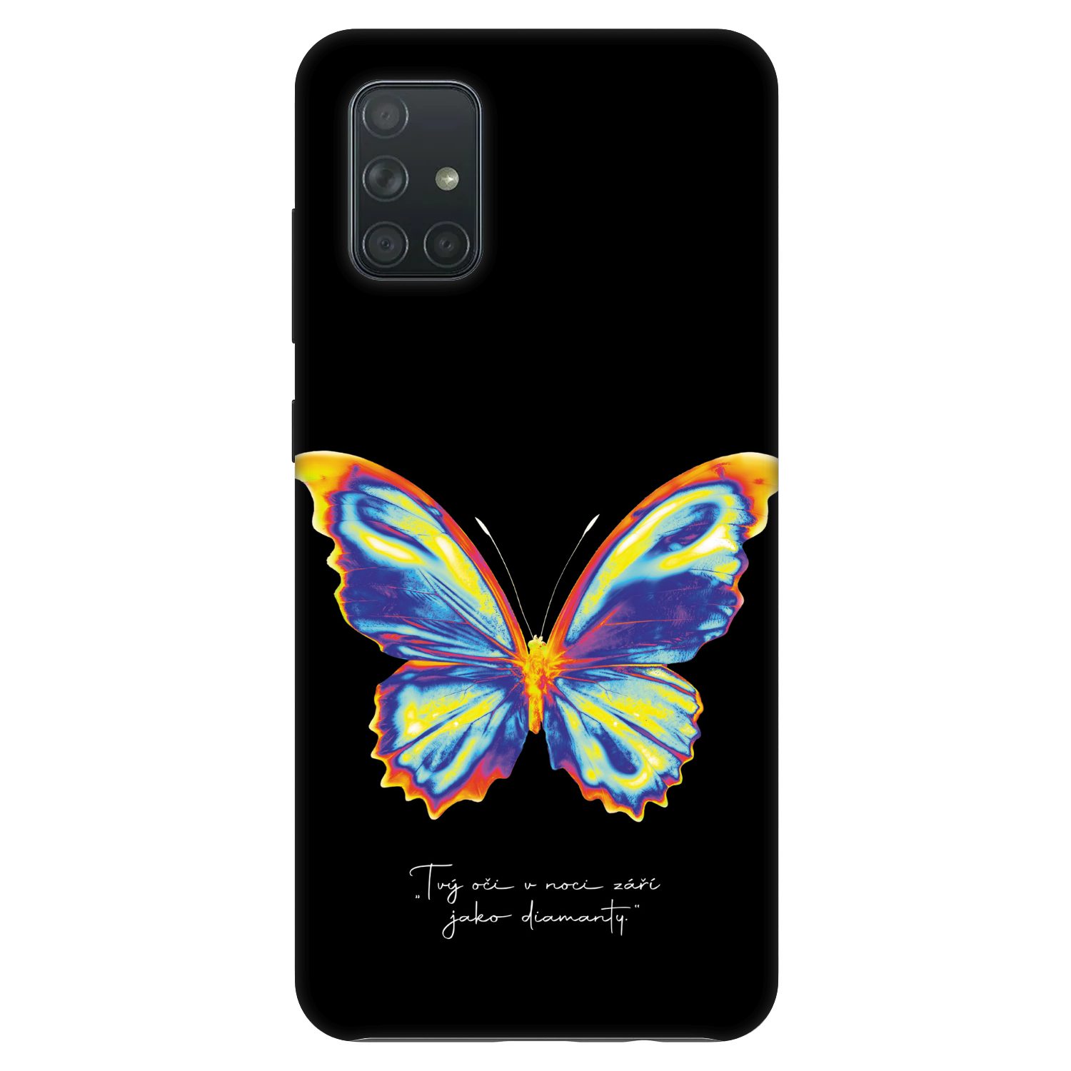 Picasee Fashion Case pre Samsung Galaxy A71 A715F - Diamanty Black