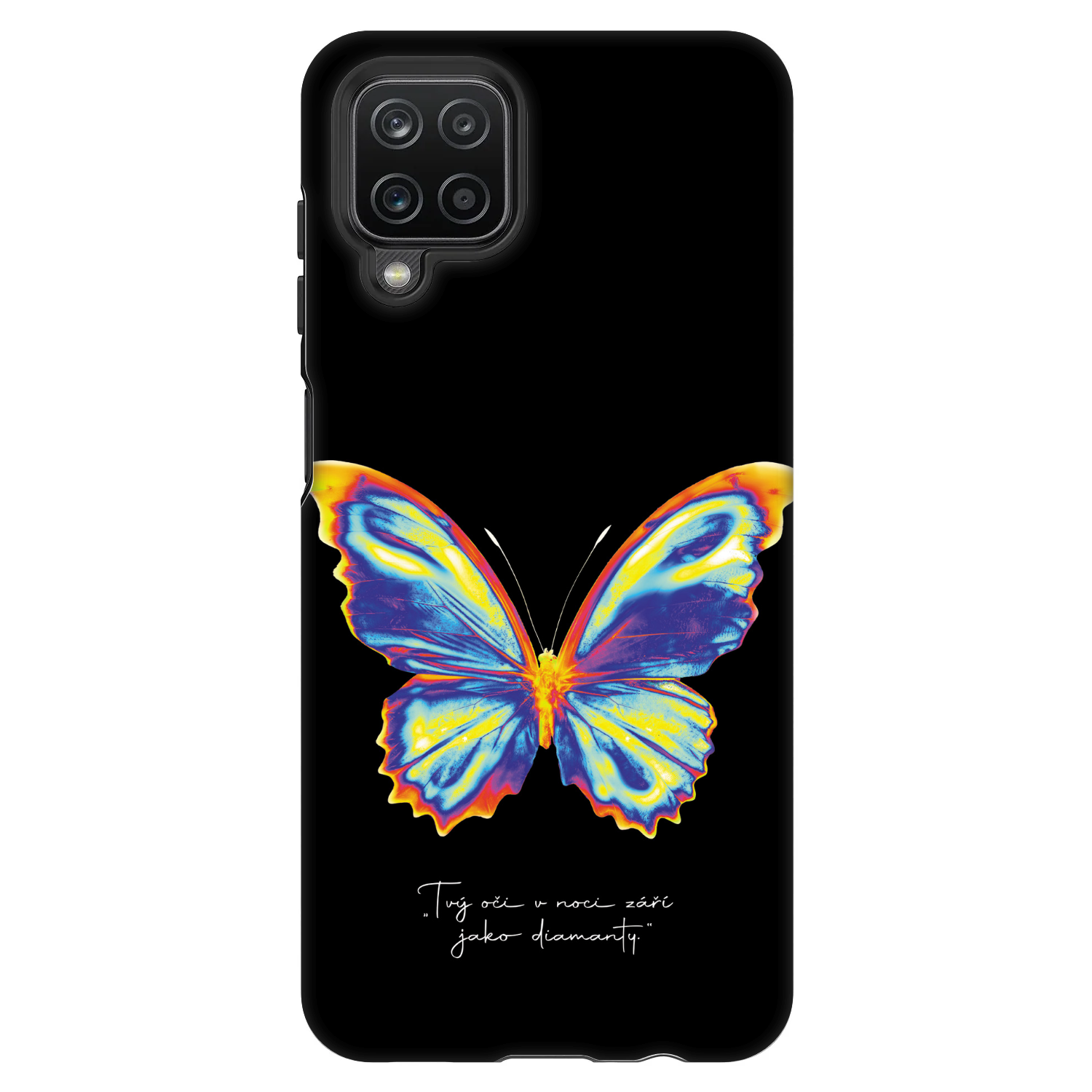 Picasee Fashion Case pre Samsung Galaxy A12 A125F - Diamanty Black