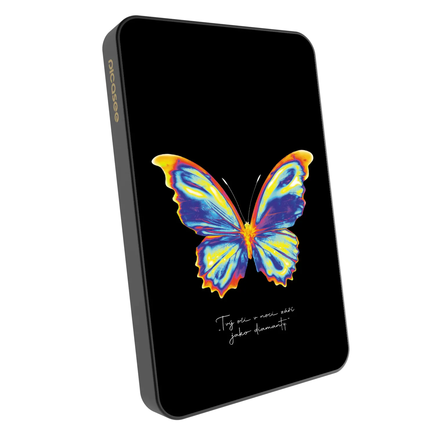 Picasee Powerbanka s MagSafe 5 000 mAh Šedá - Diamanty Black