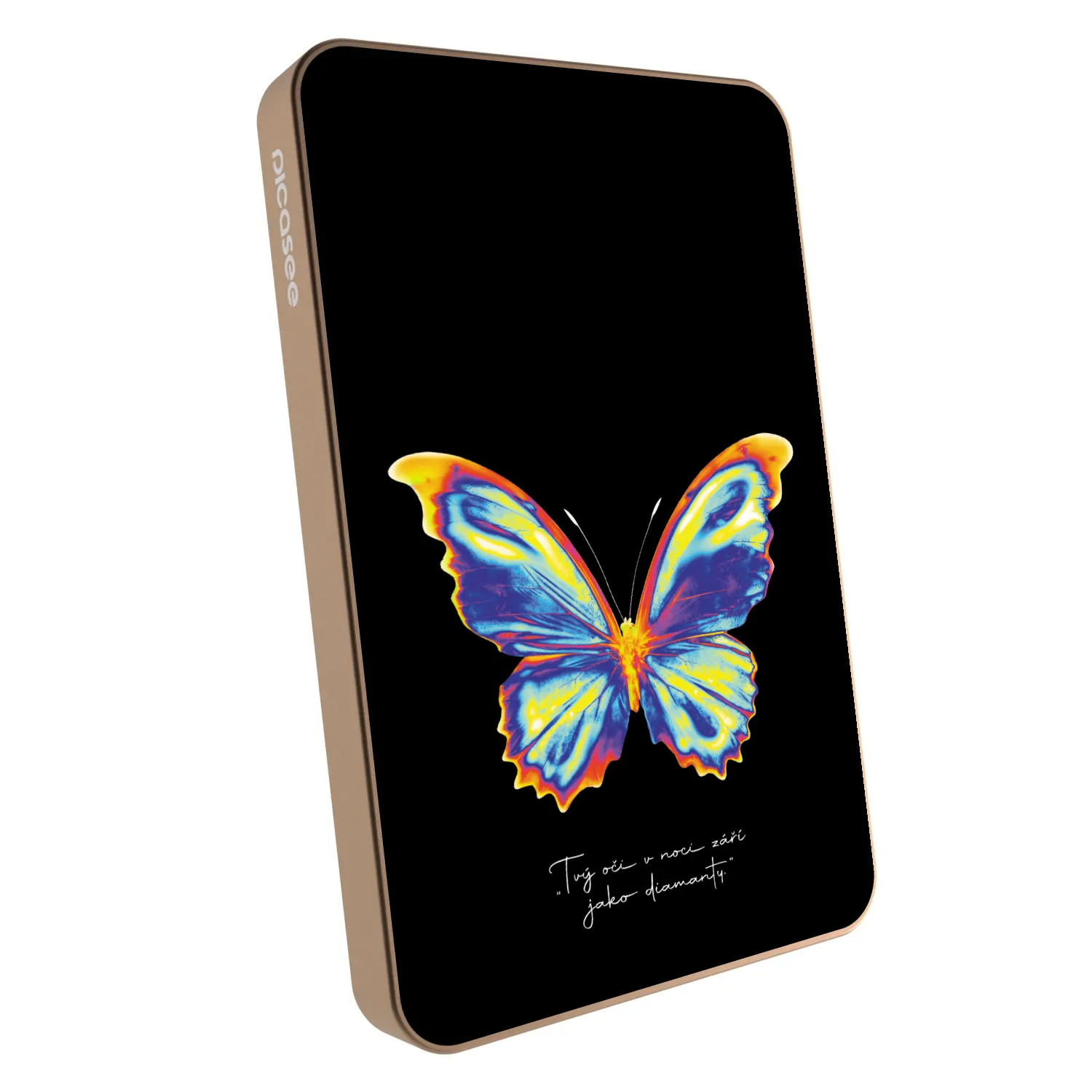 Picasee Powerbanka s MagSafe 5 000 mAh Zlatá - Diamanty Black