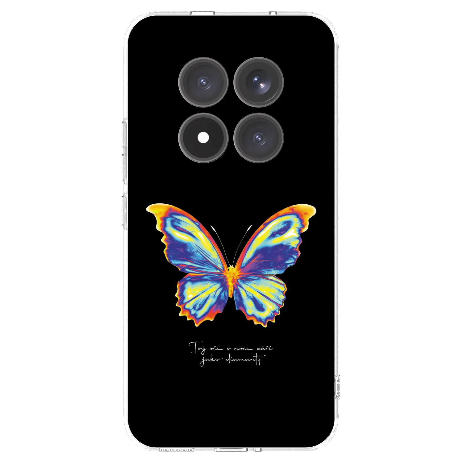 Picasee silikónový prehľadný obal pre Xiaomi Redmi Note 15 Pro+ - Diamanty Black