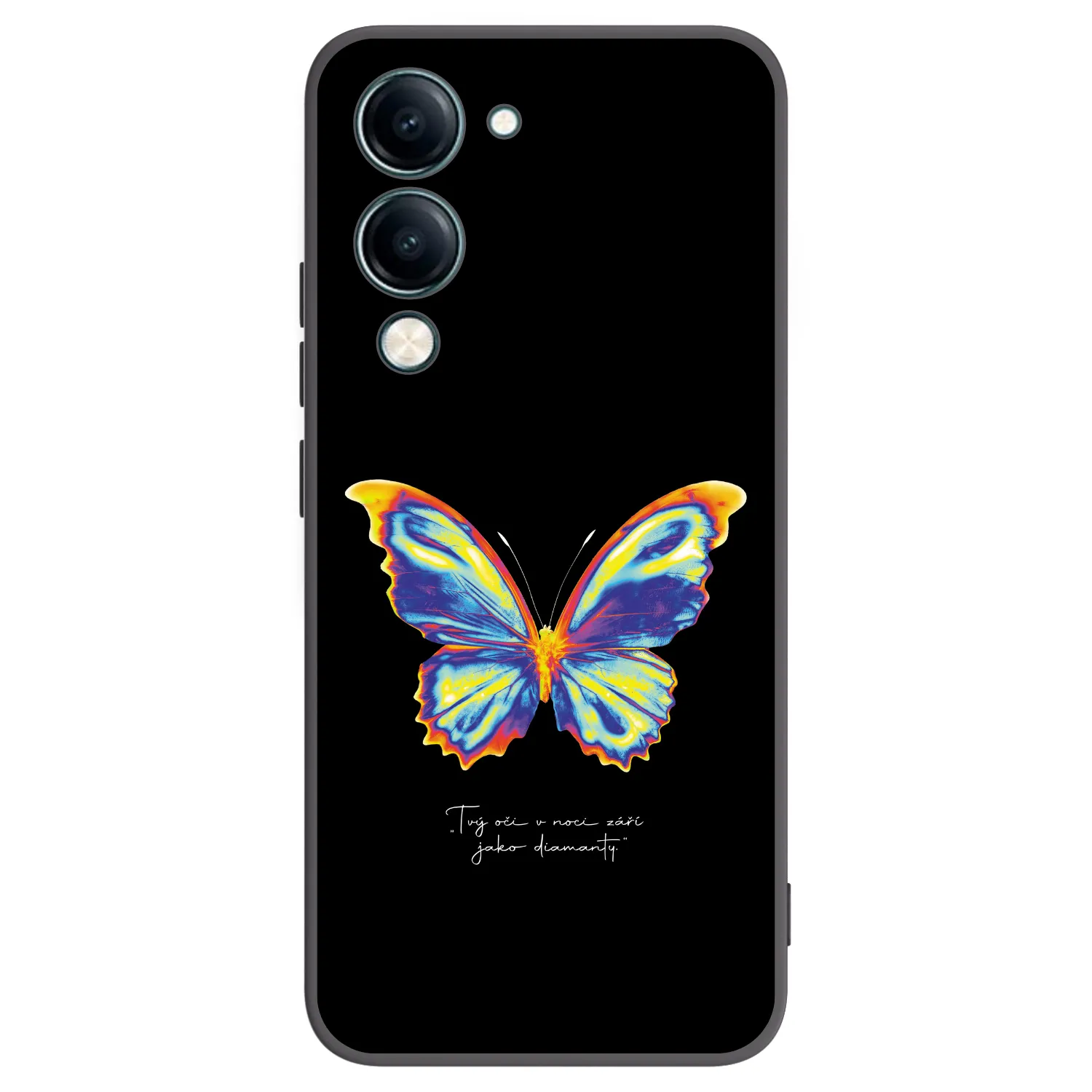 Picasee silikónový čierny obal pre Vivo Y29s 5G - Diamanty Black