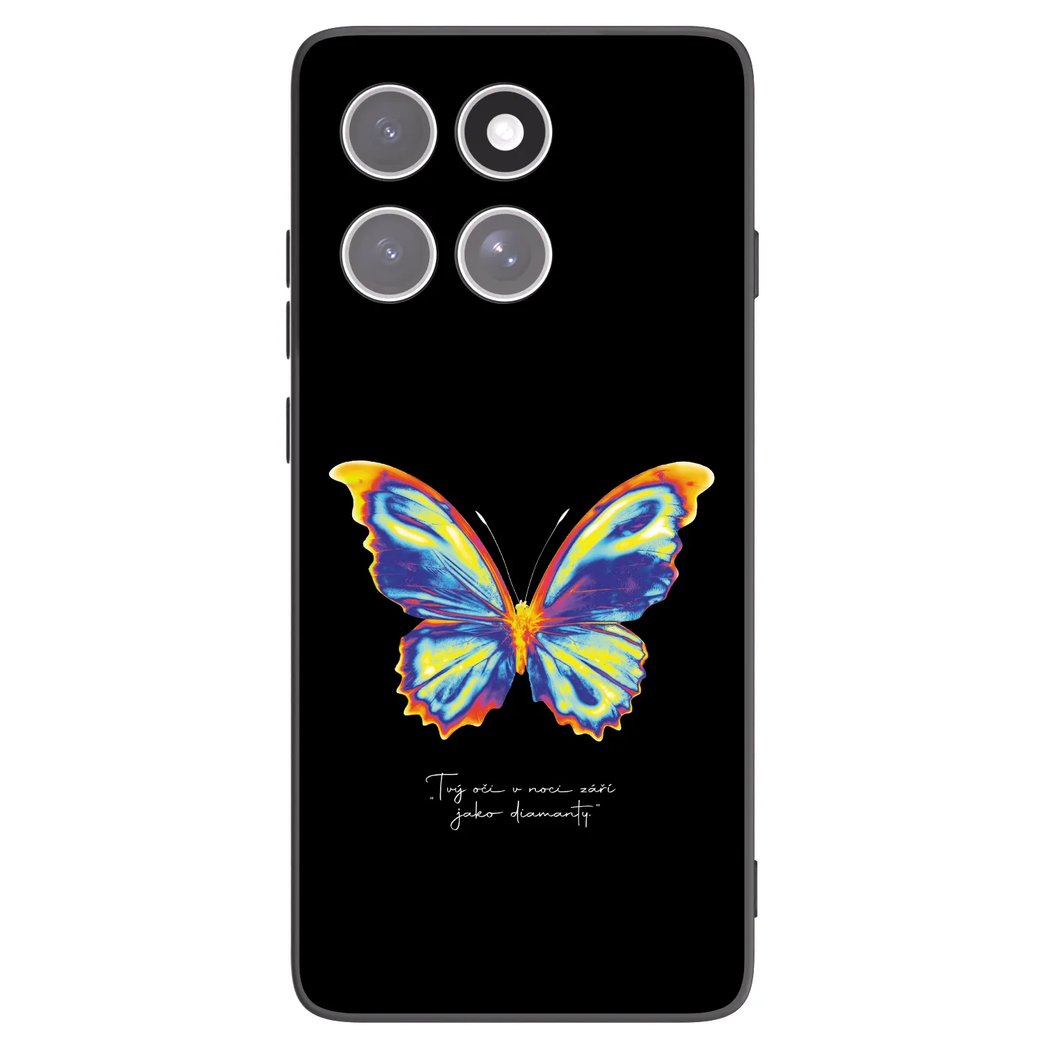 Picasee silikónový čierny obal pre Motorola Edge 60 Fusion - Diamanty Black