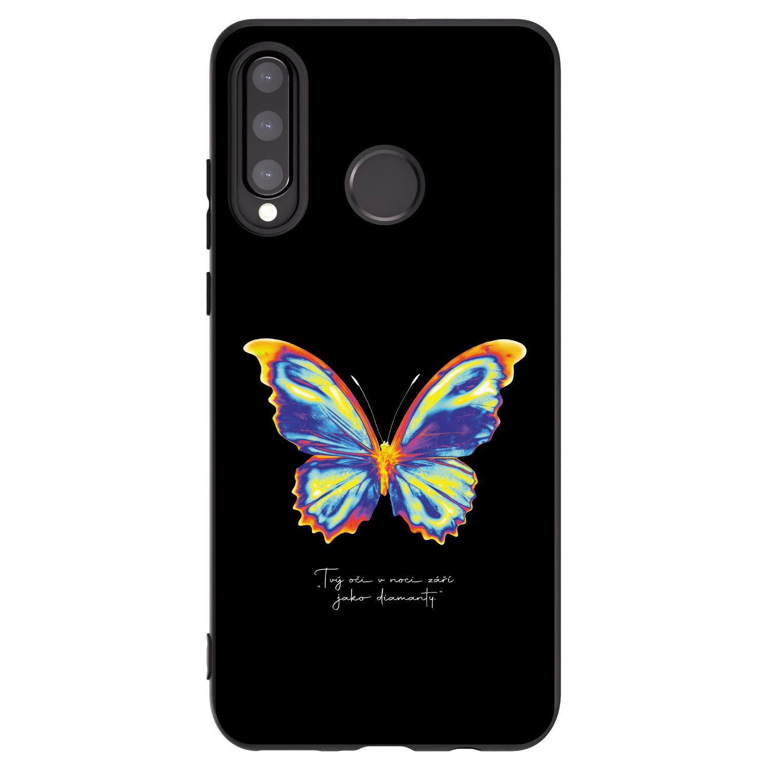Picasee silikónový čierny obal pre Huawei P30 Lite - Diamanty Black