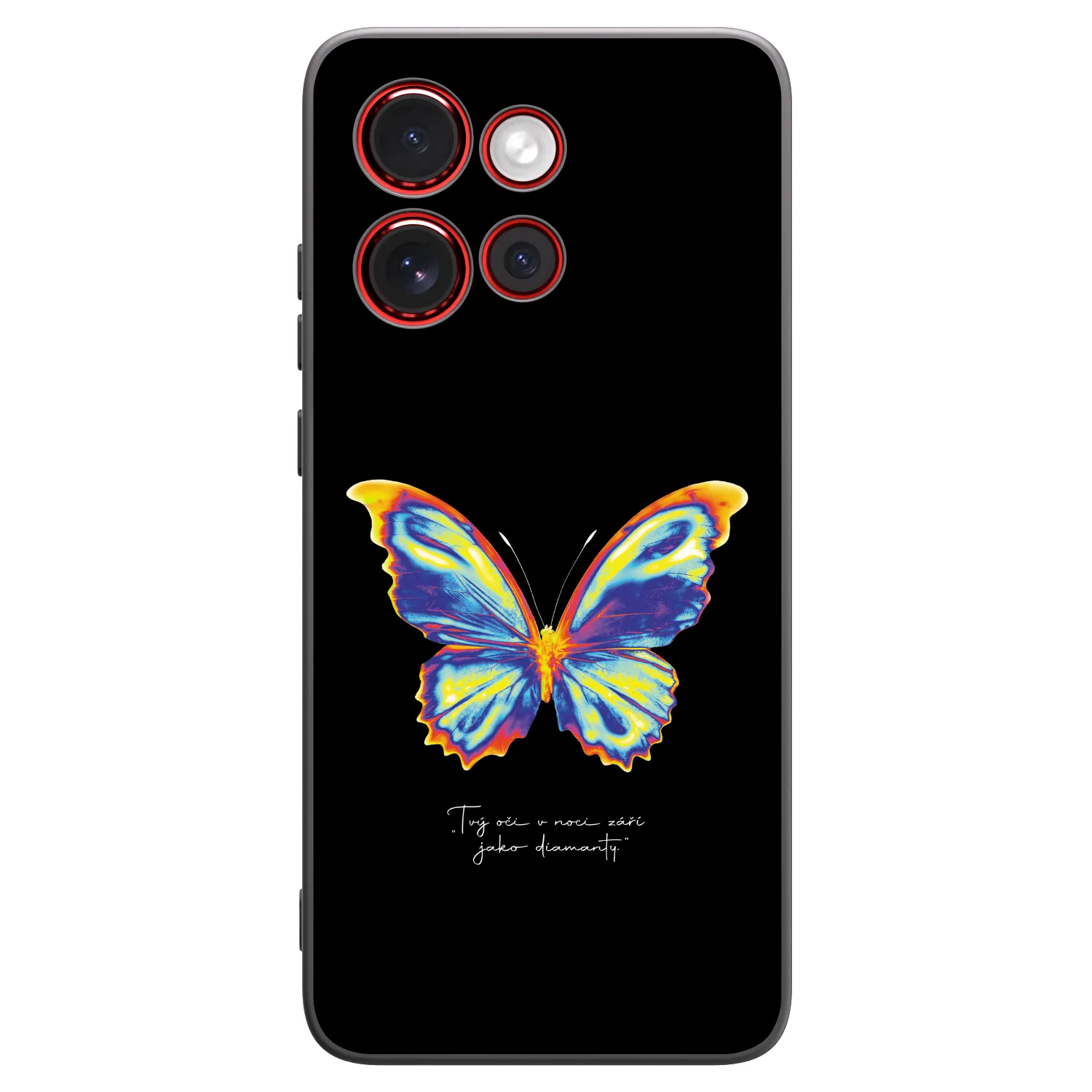 Picasee silikónový čierny obal pre Motorola Edge 60 Neo 5G - Diamanty Black