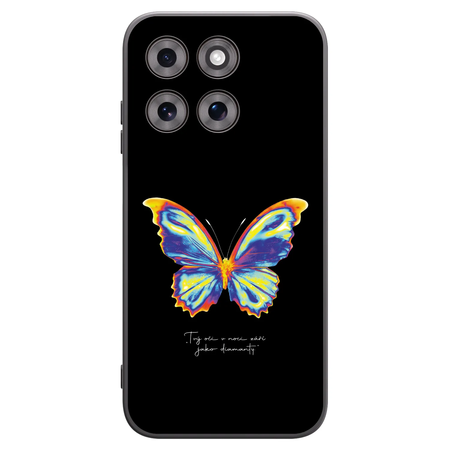 Picasee silikónový čierny obal pre Motorola Moto G77 - Diamanty Black