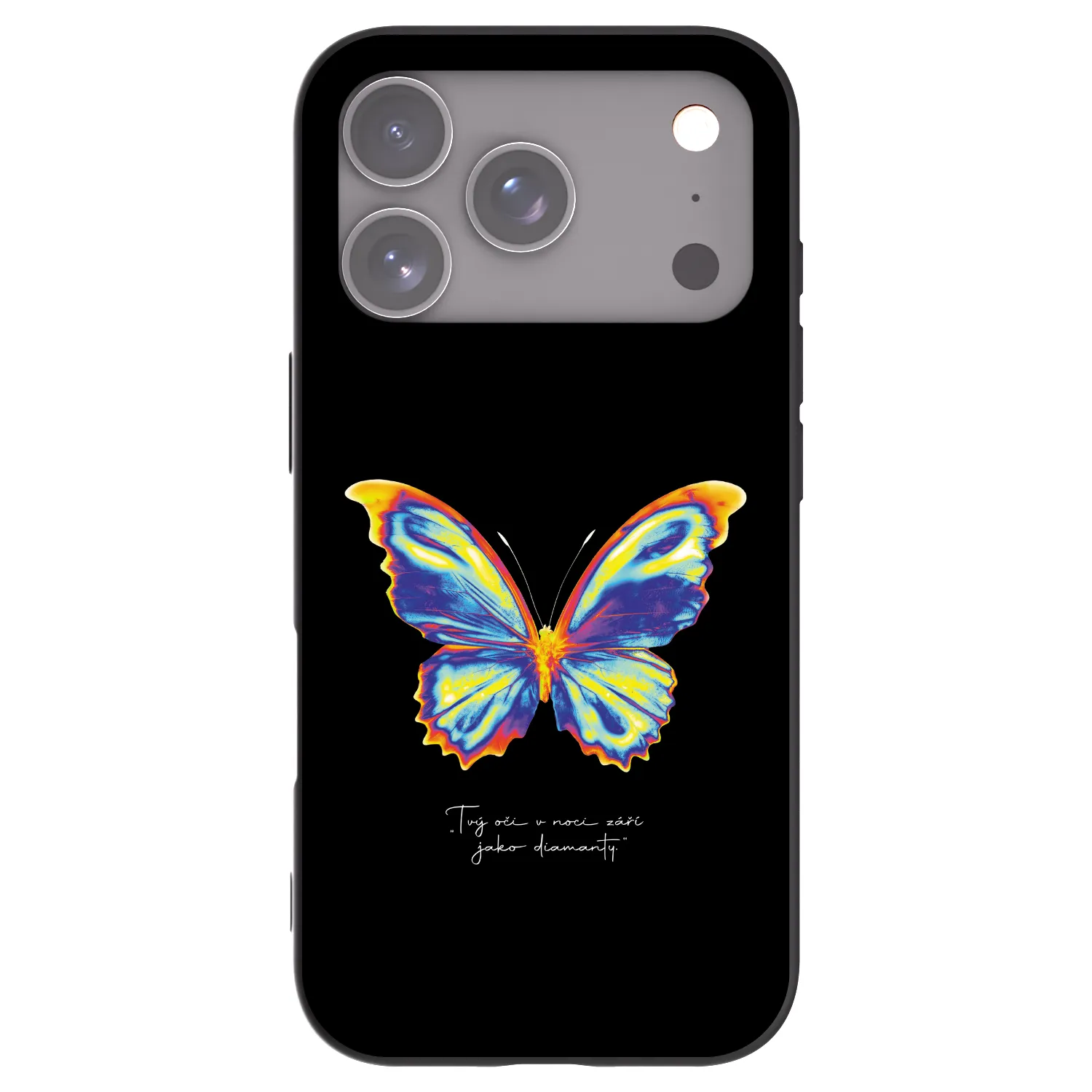 Picasee silikónový čierny obal pre Apple iPhone 18 Pro - Diamanty Black