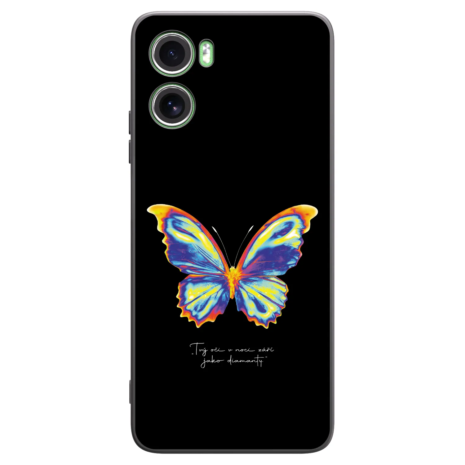 Picasee silikónový čierny obal pre Motorola Moto G06 - Diamanty Black
