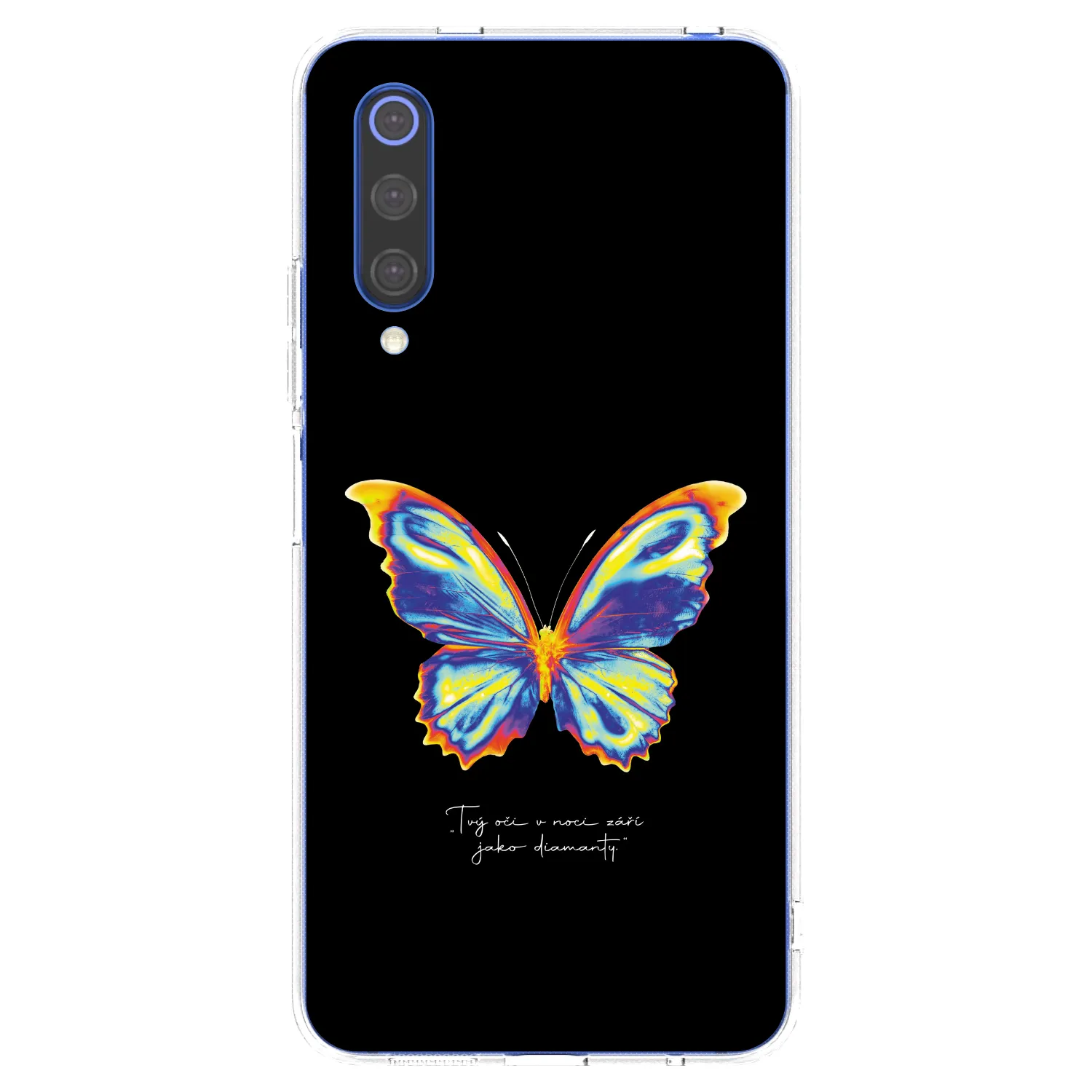 Picasee silikónový prehľadný obal pre Xiaomi Mi 9 SE - Diamanty Black