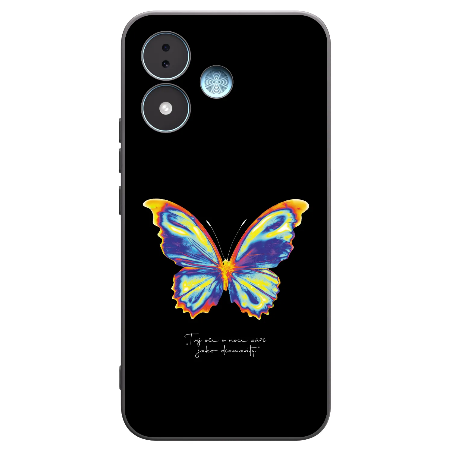 Picasee silikónový čierny obal pre Xiaomi Redmi Note 17 5G - Diamanty Black