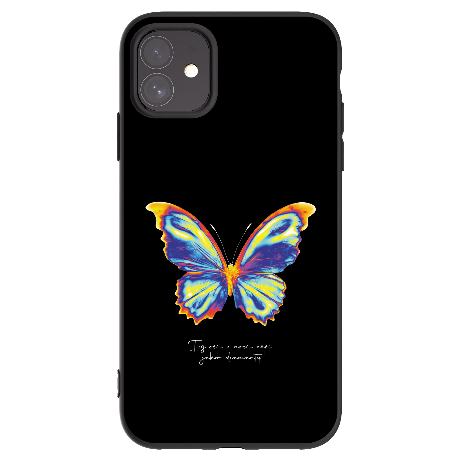 Picasee silikónový čierny obal pre Apple iPhone 11 - Diamanty Black