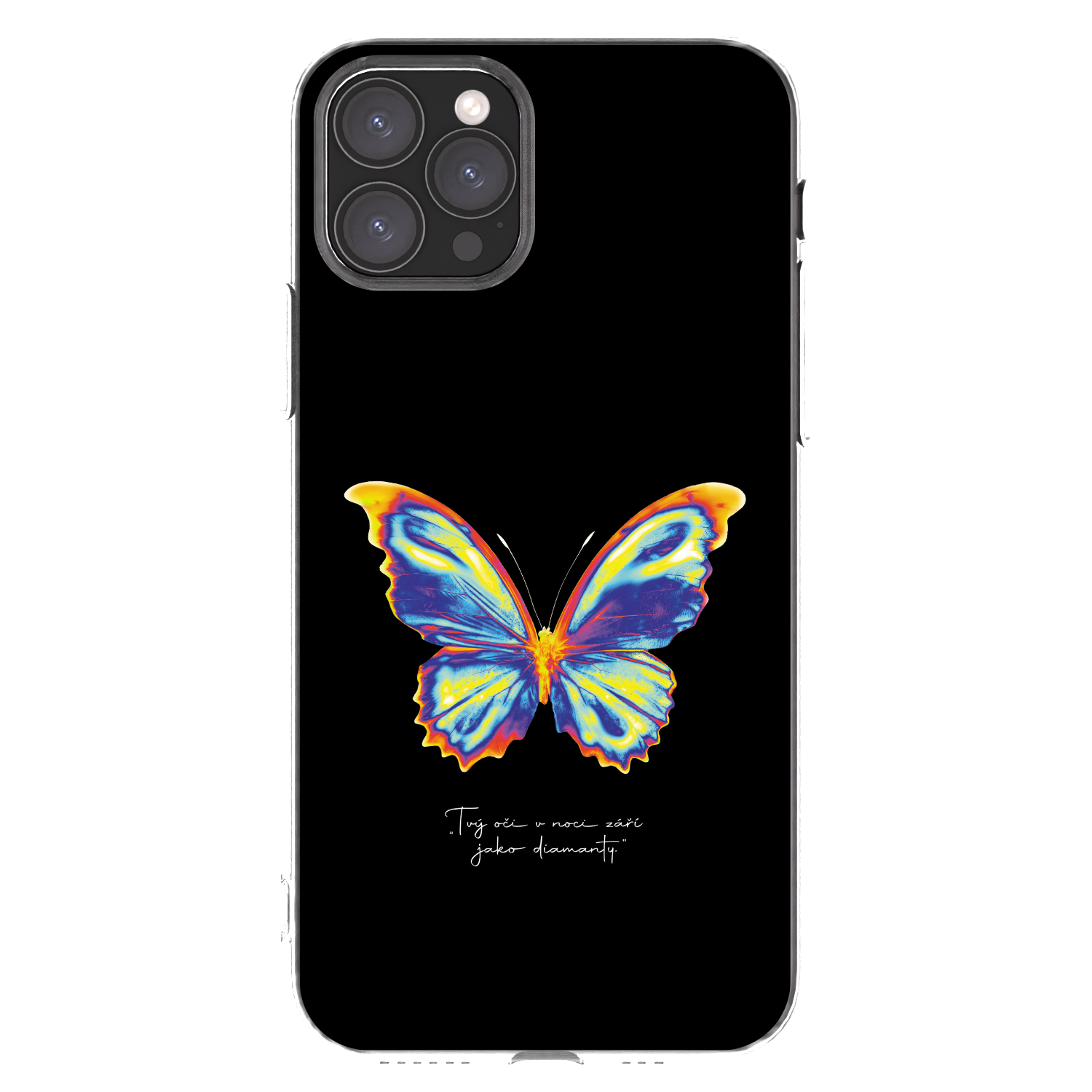 Picasee silikónový prehľadný obal pre Apple iPhone 11 Pro - Diamanty Black