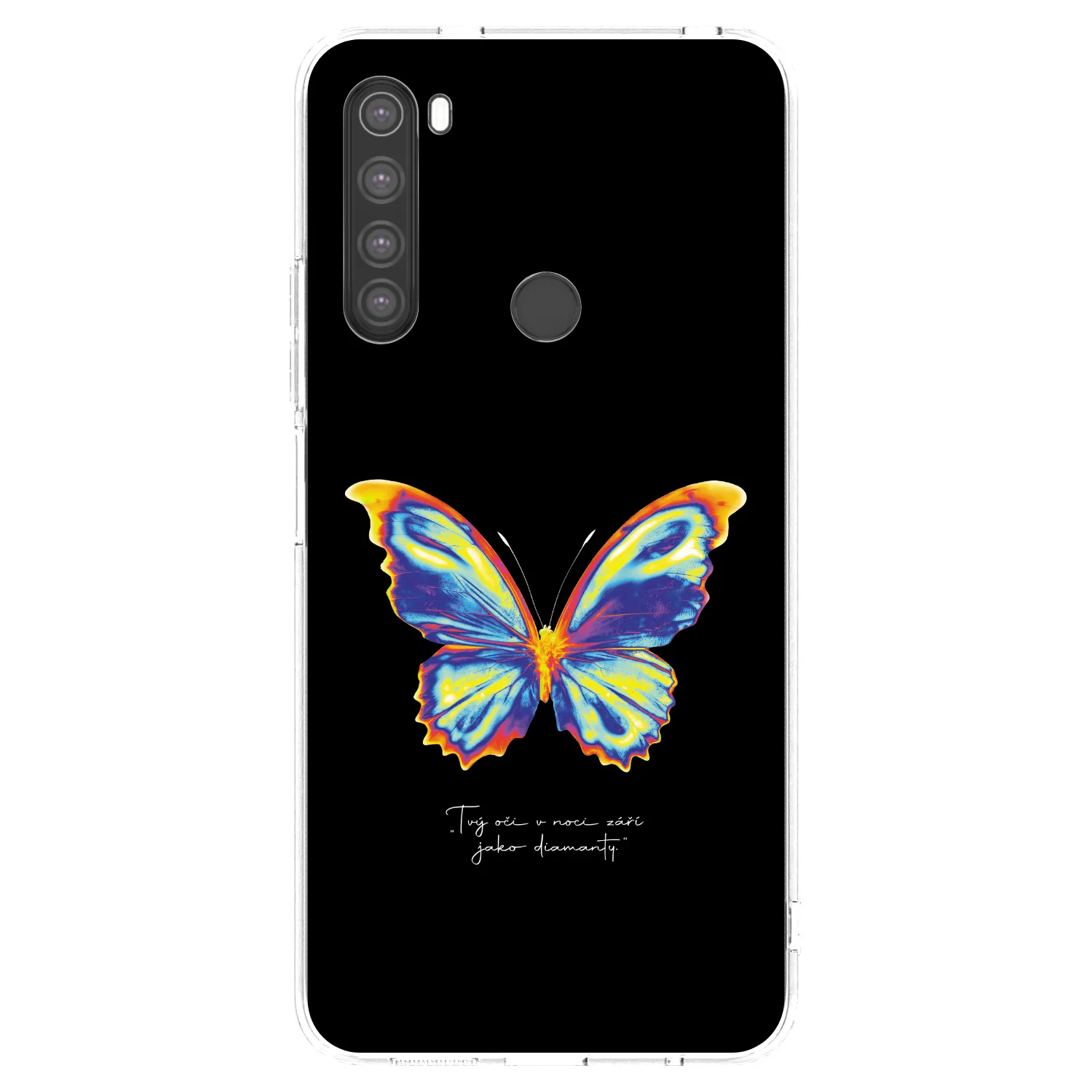 Picasee silikónový prehľadný obal pre Xiaomi Redmi Note 8 - Diamanty Black
