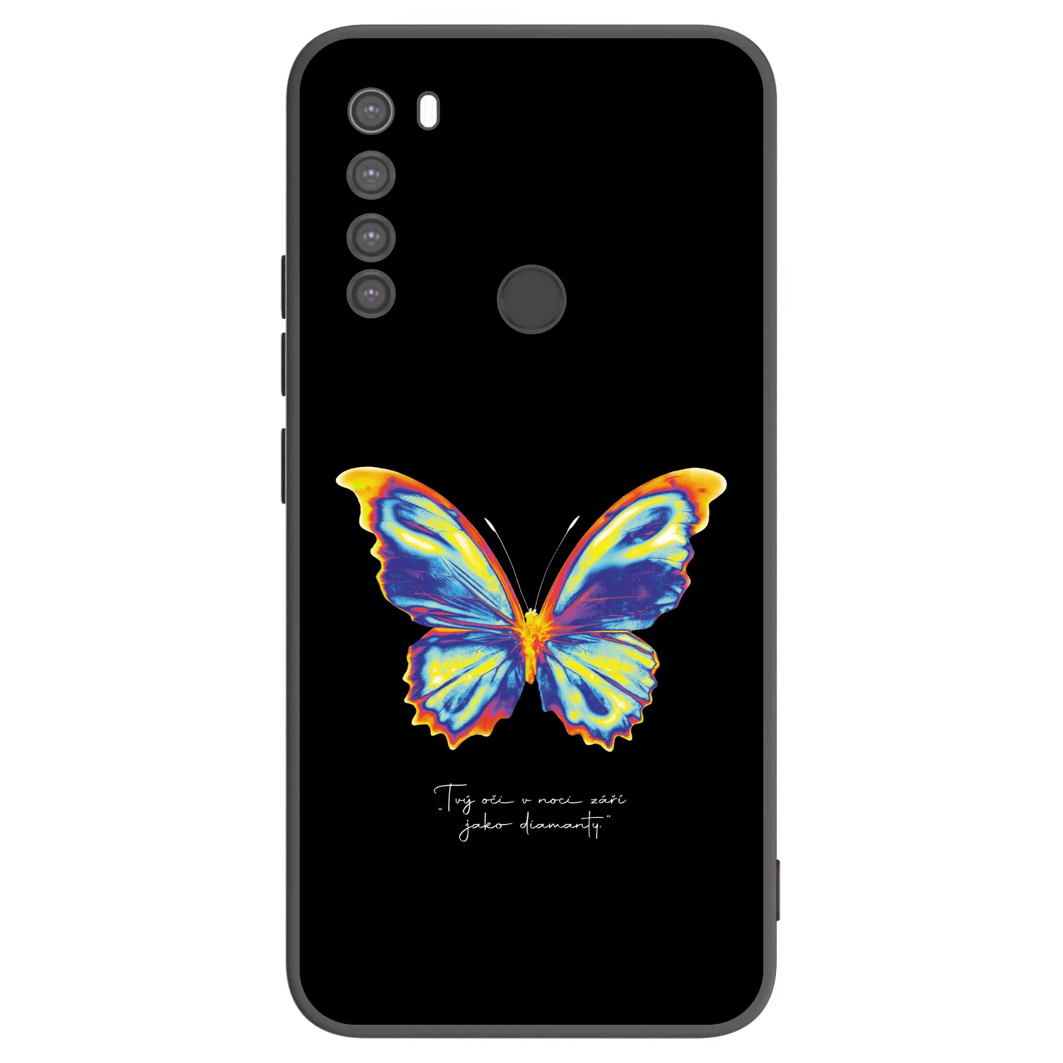 Picasee silikónový čierny obal pre Xiaomi Redmi Note 8 - Diamanty Black