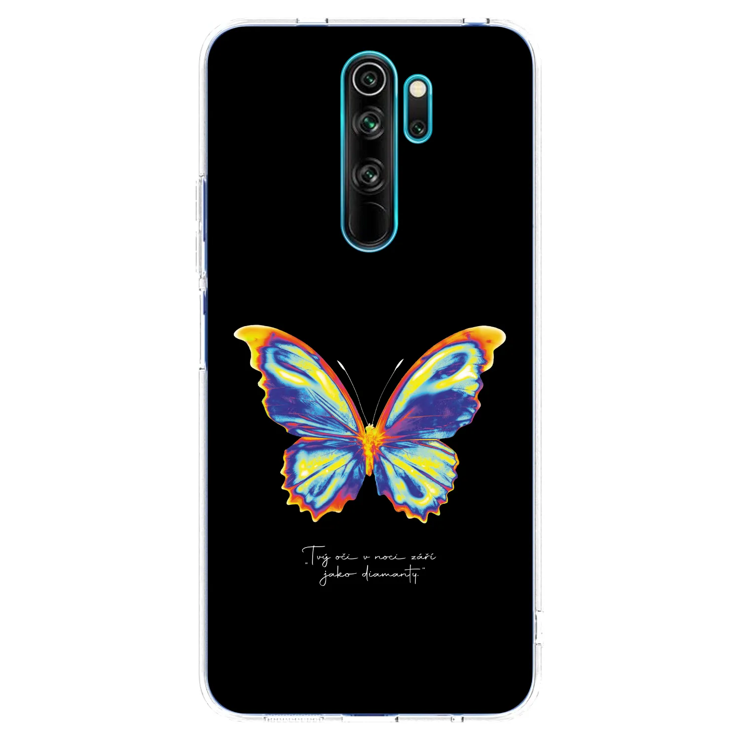 Picasee silikónový prehľadný obal pre Xiaomi Redmi Note 8 Pro - Diamanty Black