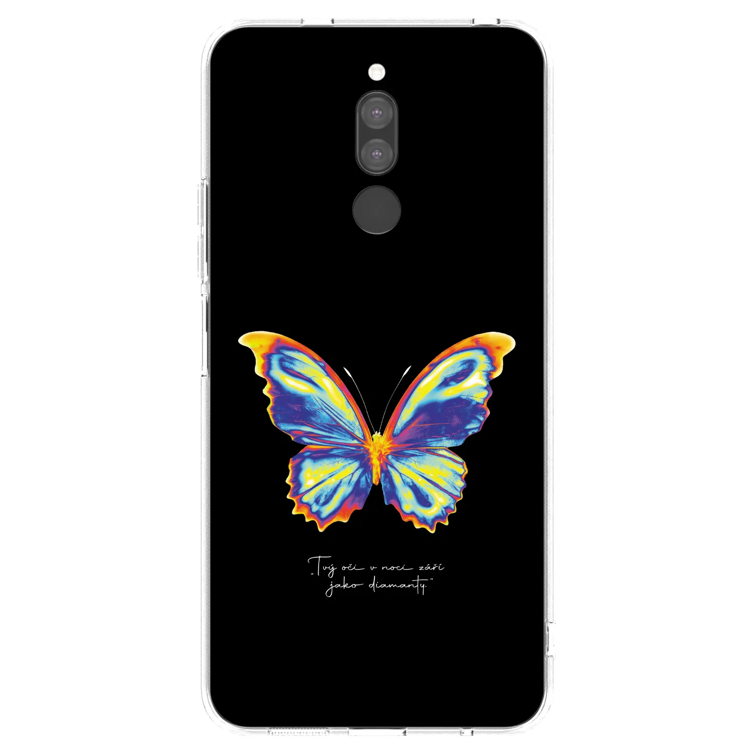Silikónový prehľadný obal pre Xiaomi Redmi 8 - Diamanty Black