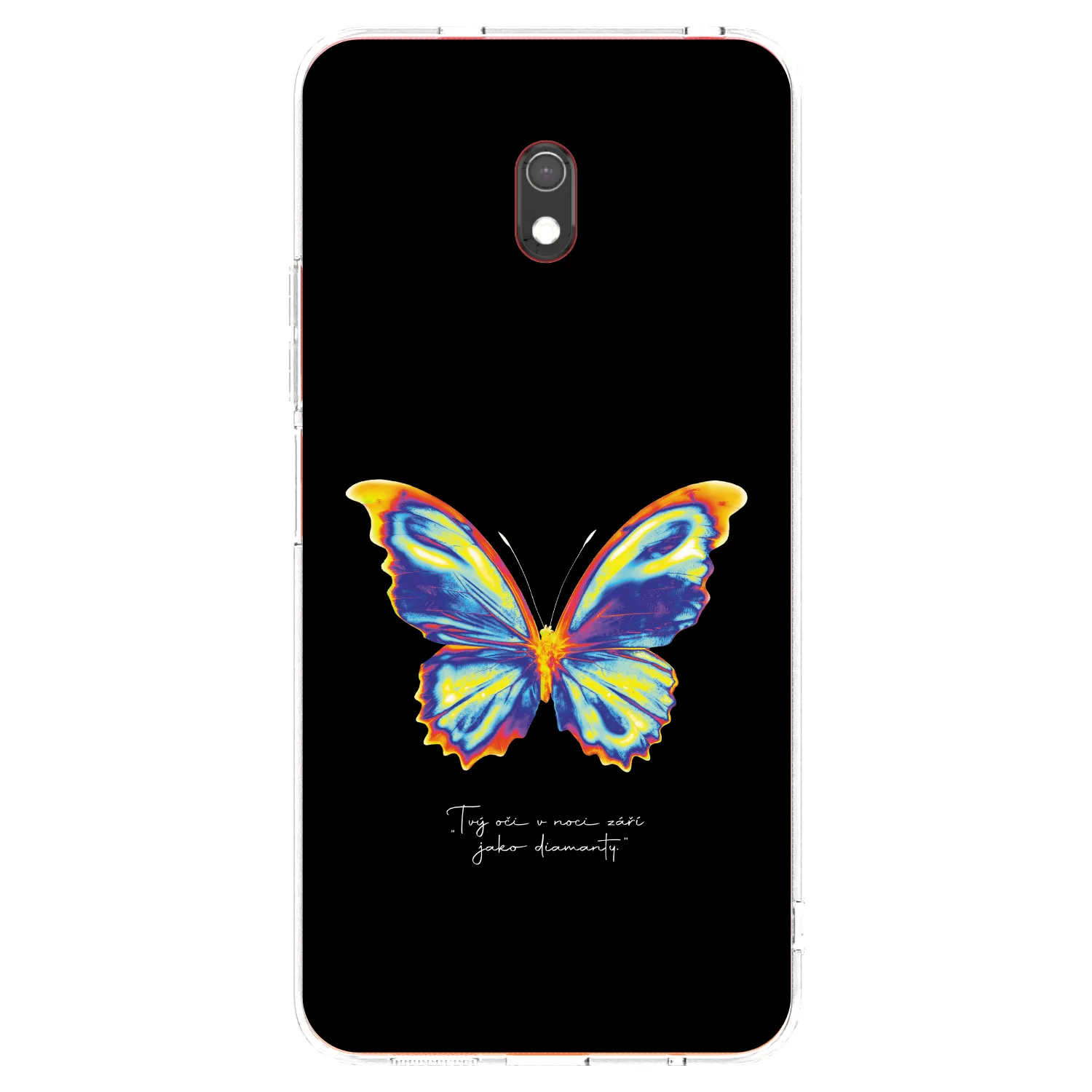 Picasee silikónový prehľadný obal pre Xiaomi Redmi 8A - Diamanty Black
