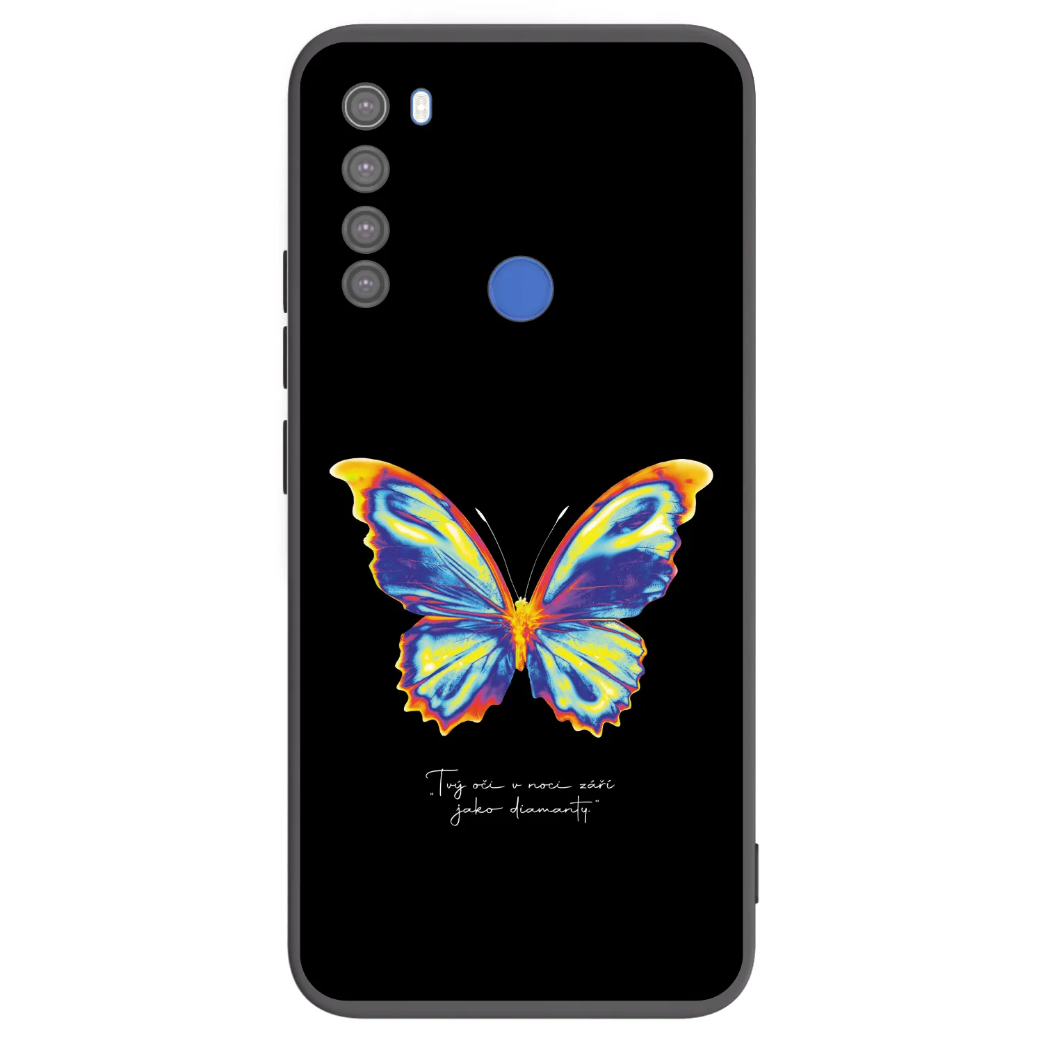 Picasee silikónový čierny obal pre Xiaomi Redmi Note 8T - Diamanty Black