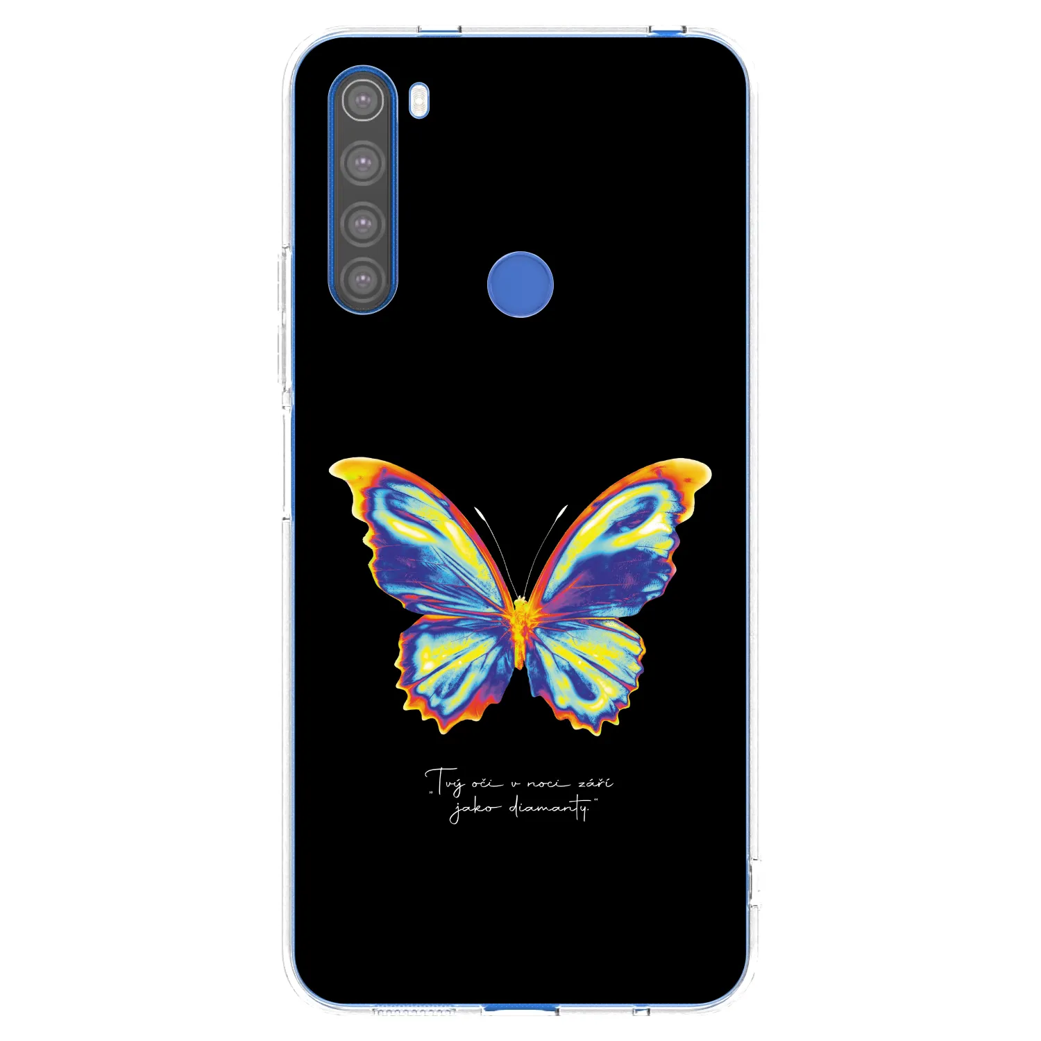 Picasee silikónový prehľadný obal pre Xiaomi Redmi Note 8T - Diamanty Black