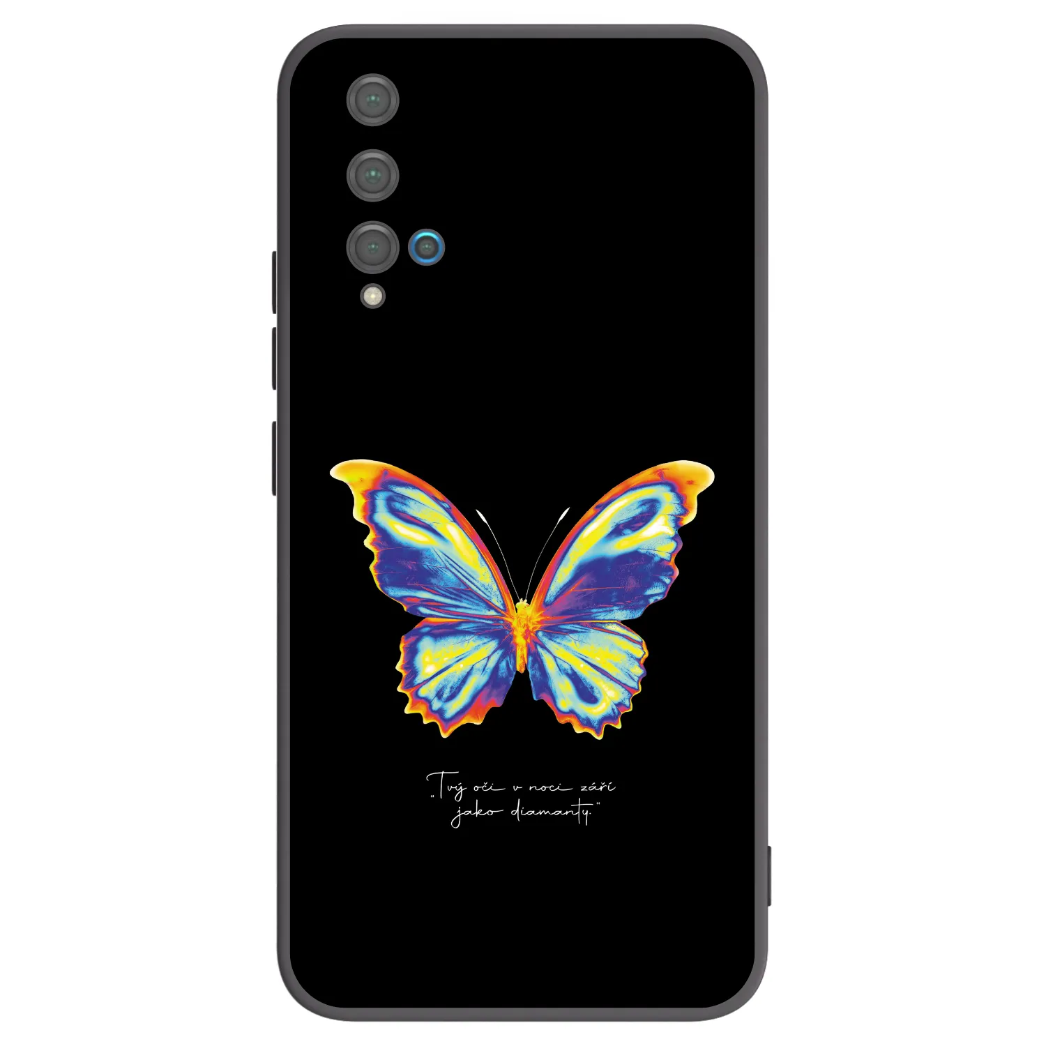Picasee silikónový čierny obal pre Huawei Nova 5T - Diamanty Black