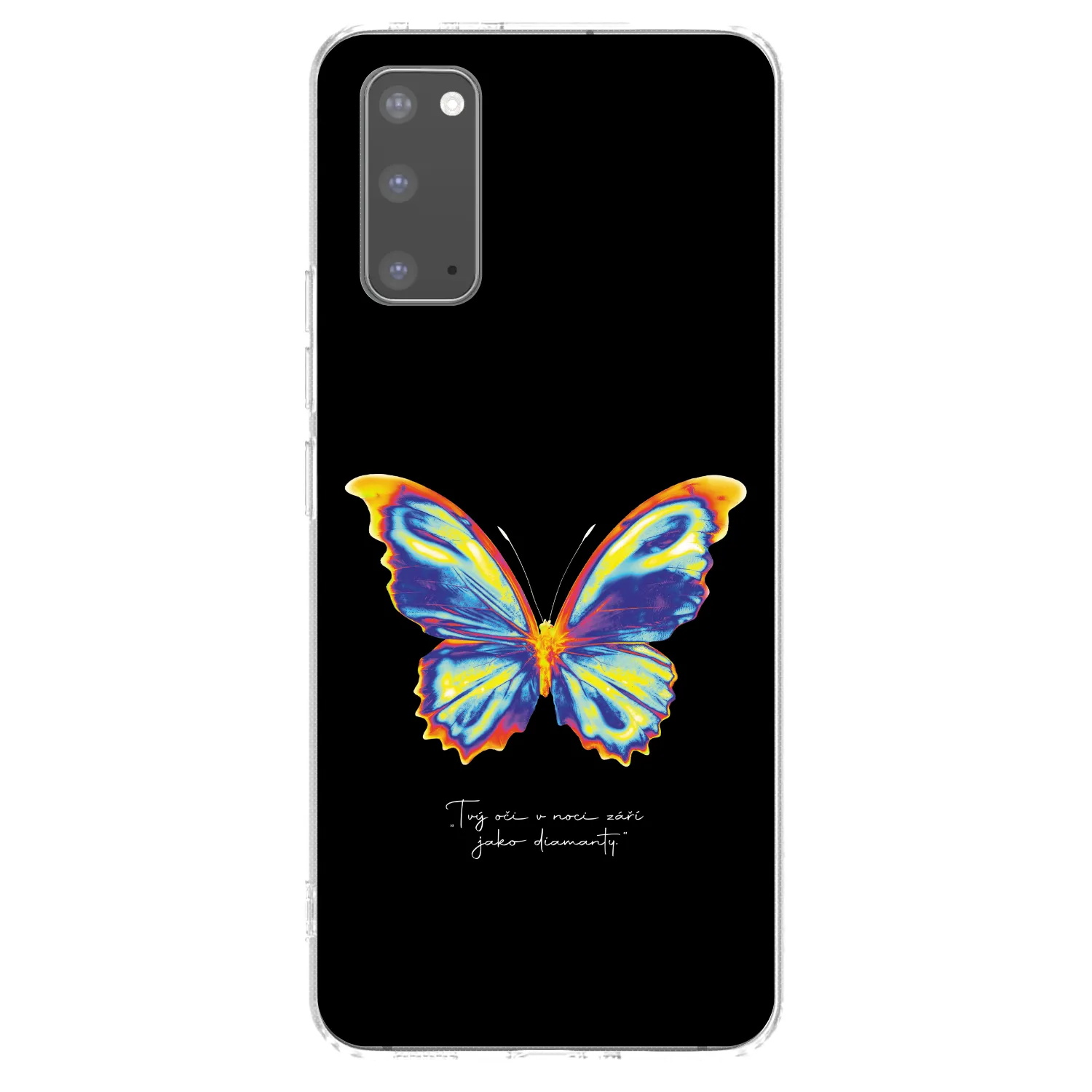 Picasee silikónový prehľadný obal pre Samsung Galaxy S20 G980F - Diamanty Black