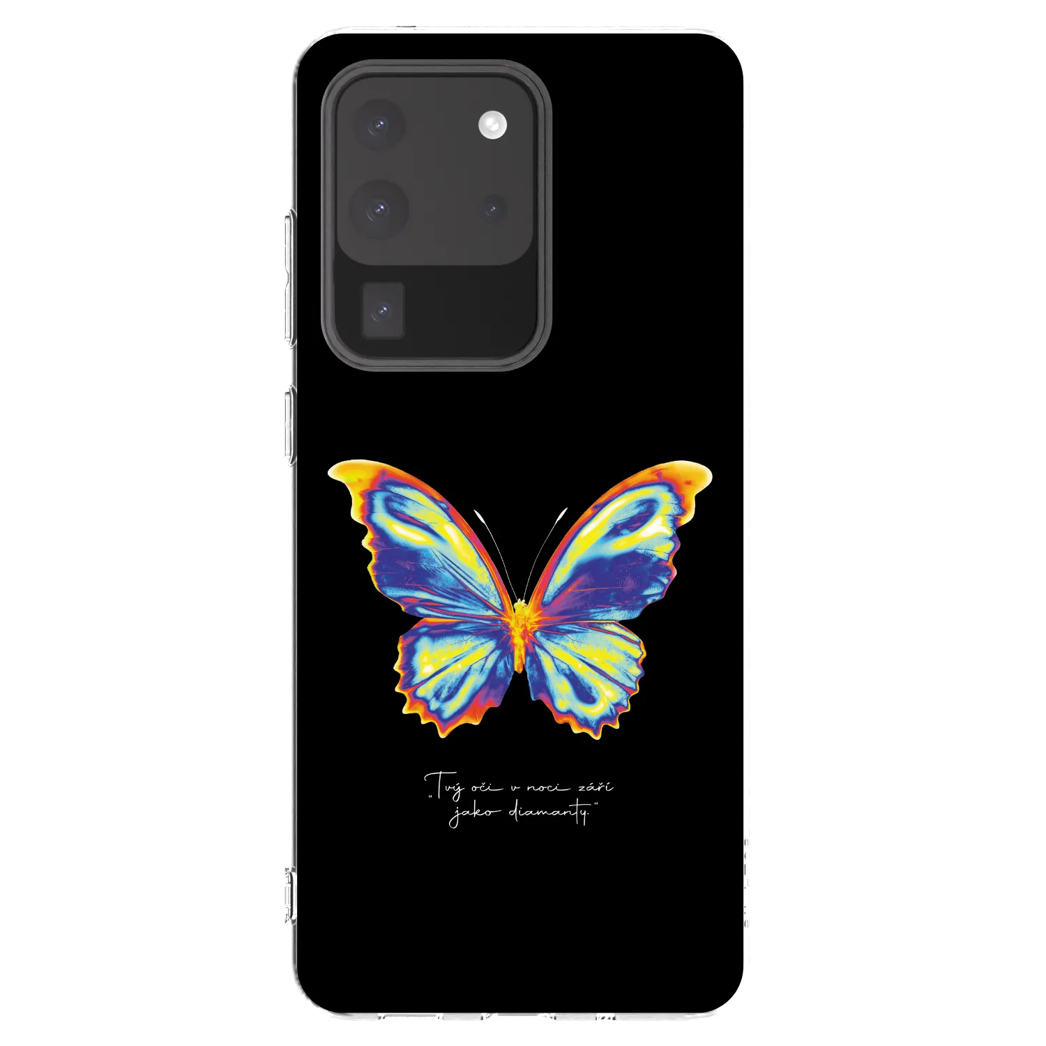 Picasee silikónový prehľadný obal pre Samsung Galaxy S20 Ultra 5G G988F - Diamanty Black