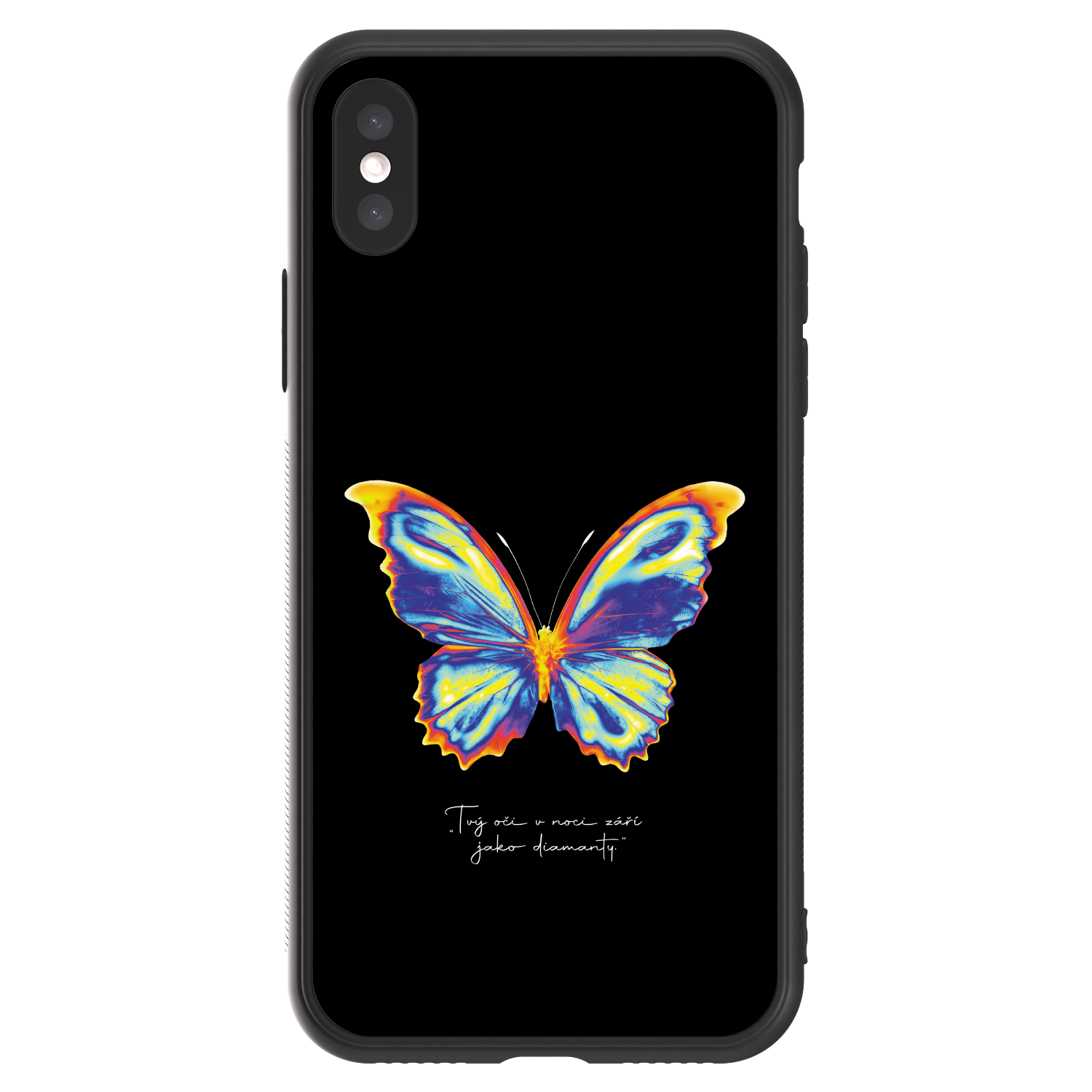 Picasee ULTIMATE CASE pro Apple iPhone X/XS - Diamanty Black