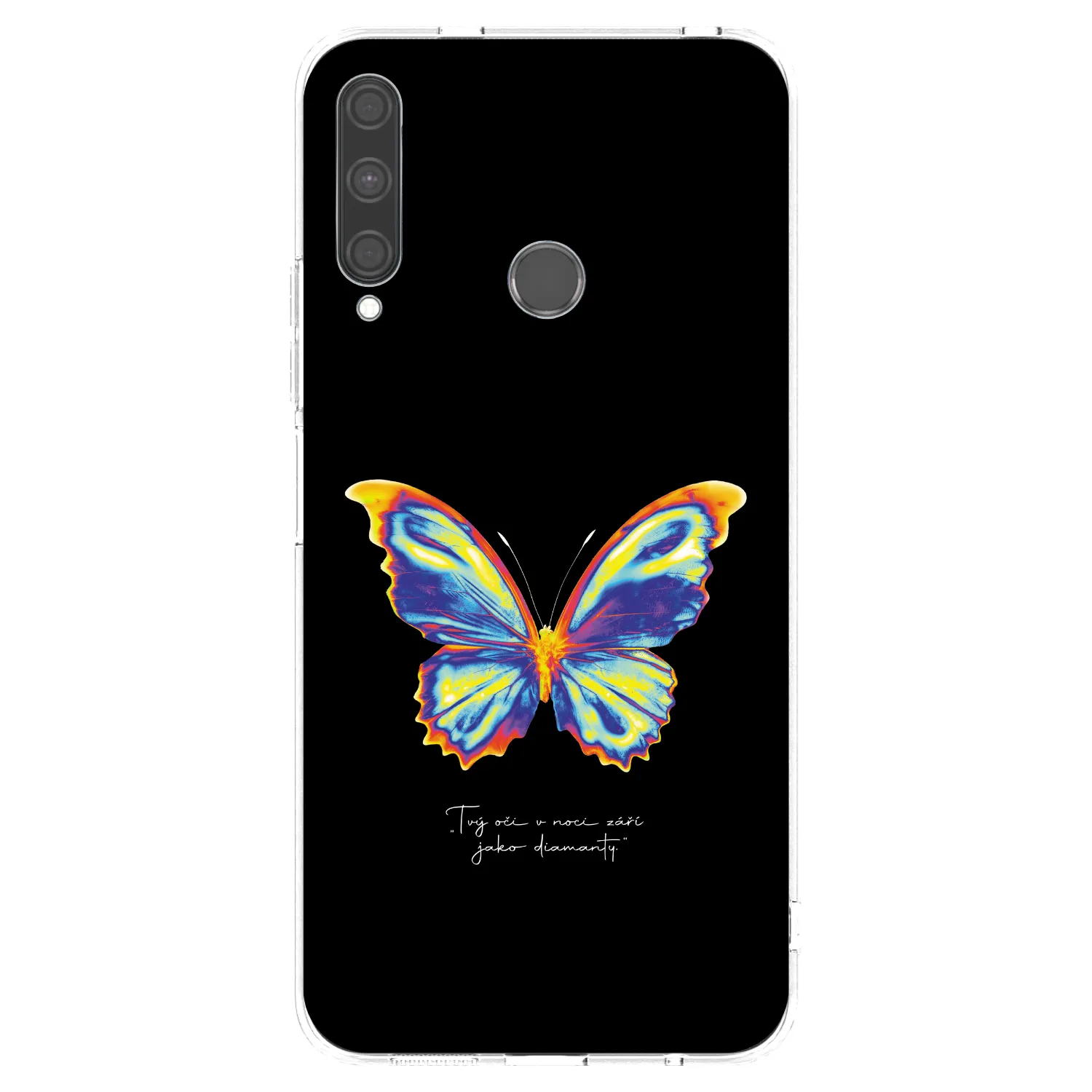 Picasee silikónový prehľadný obal pre Huawei P40 Lite E - Diamanty Black