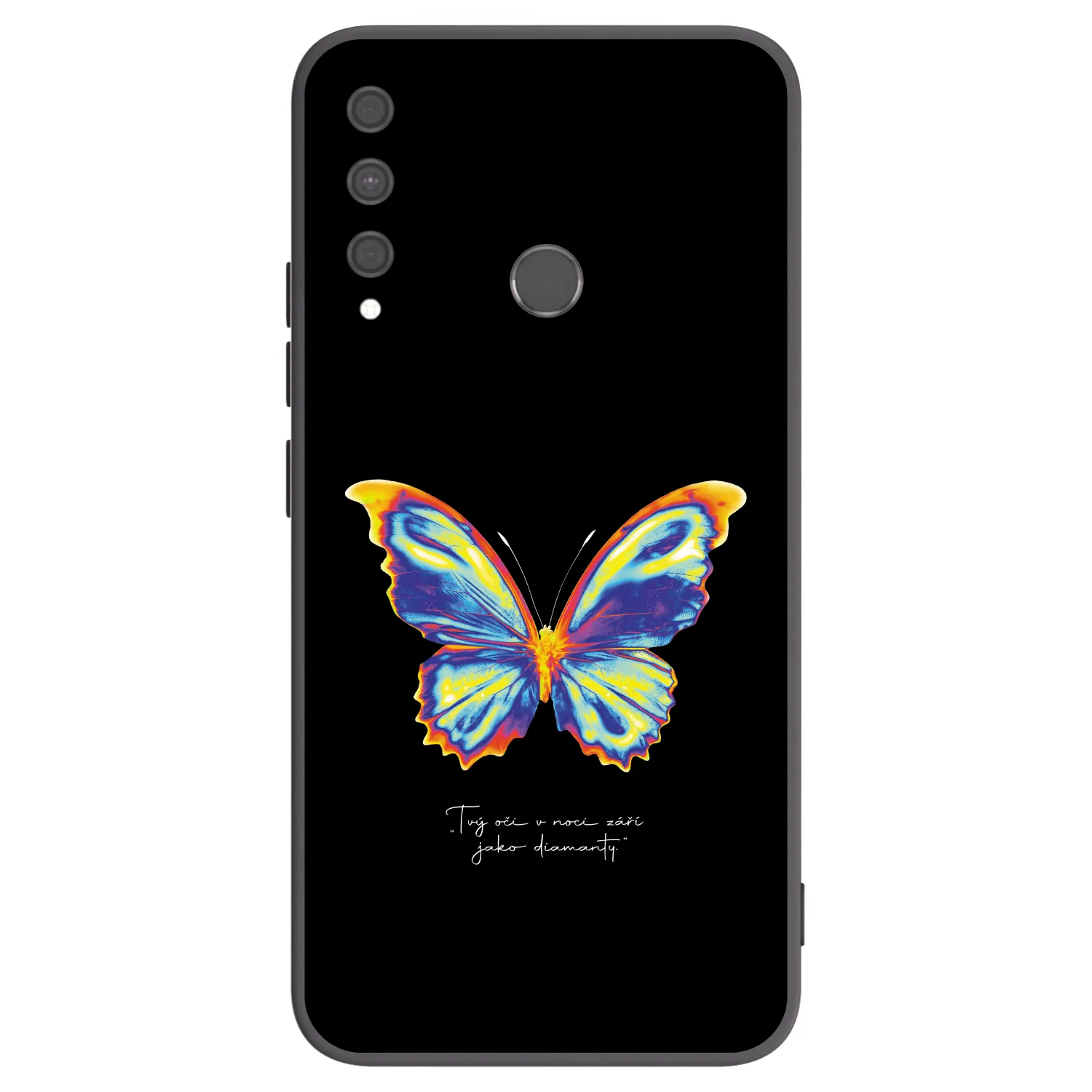 Picasee silikónový čierny obal pre Huawei P40 Lite E - Diamanty Black