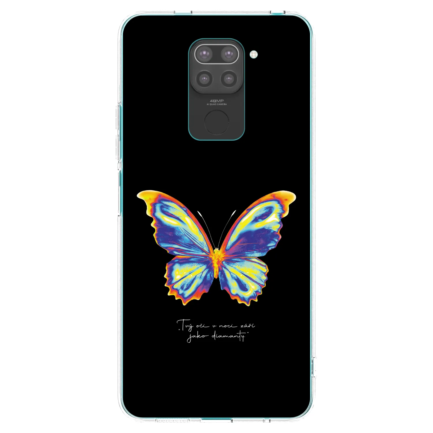 Picasee silikónový čierny obal pre Xiaomi Redmi Note 9 - Diamanty Black