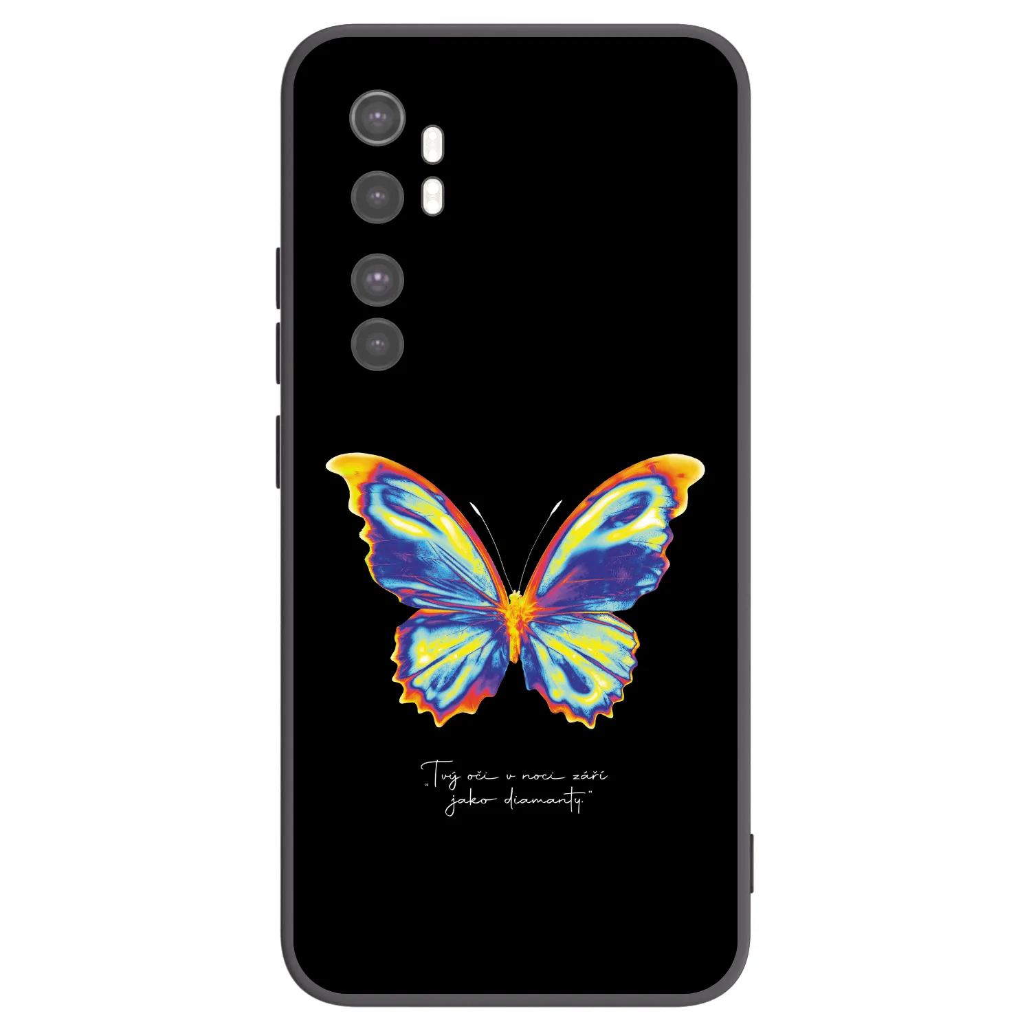 Picasee silikónový čierny obal pre Xiaomi Mi Note 10 Lite - Diamanty Black