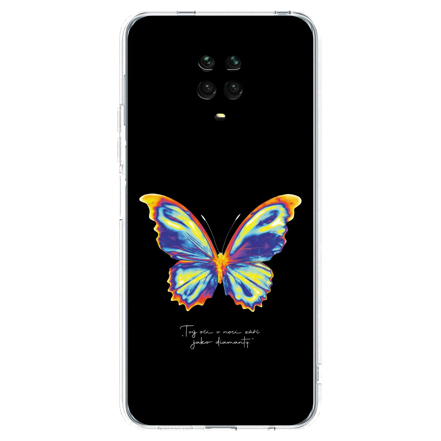 Picasee silikónový prehľadný obal pre Xiaomi Redmi Note 9S - Diamanty Black