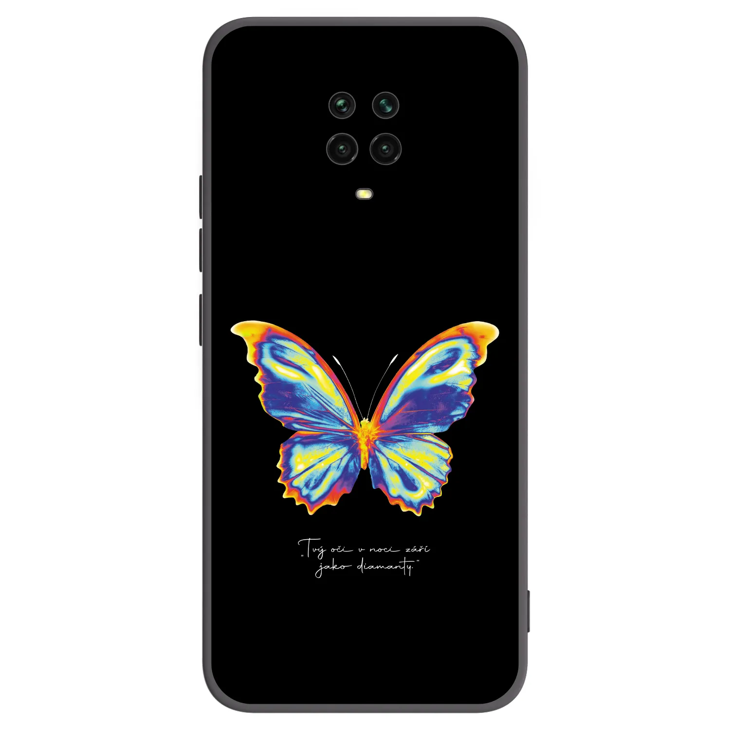 Picasee silikónový čierny obal pre Xiaomi Redmi Note 9S - Diamanty Black