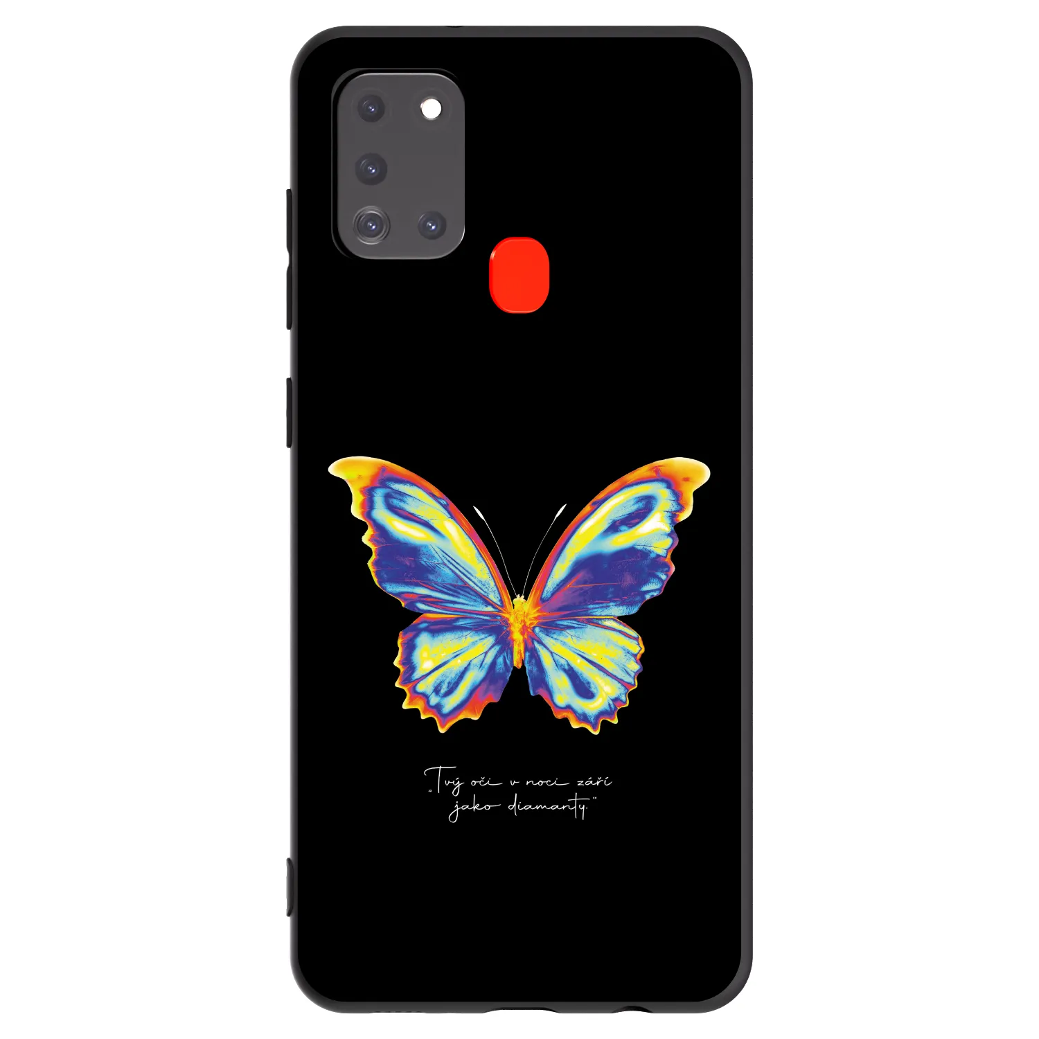 Picasee silikónový čierny obal pre Samsung Galaxy A21s - Diamanty Black