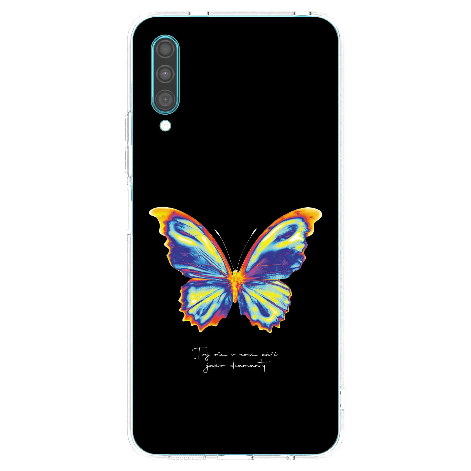 Picasee silikónový prehľadný obal pre Samsung Galaxy A30s A307F - Diamanty Black
