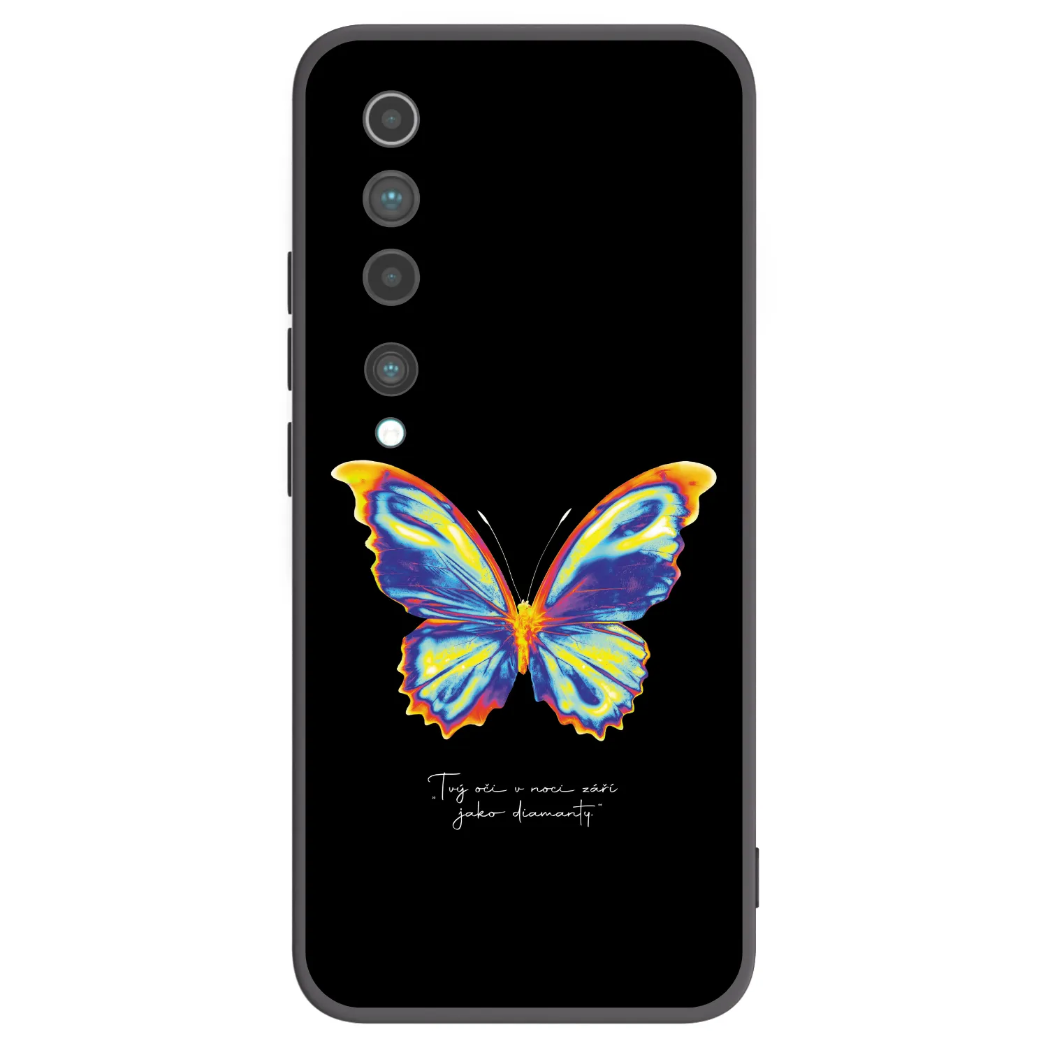 Picasee silikónový čierny obal pre Xiaomi Mi 10 - Diamanty Black