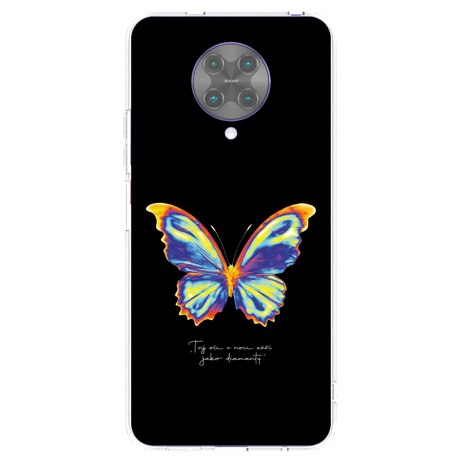 Silikónový prehľadný obal pre Xiaomi Poco F2 Pro - Diamanty Black