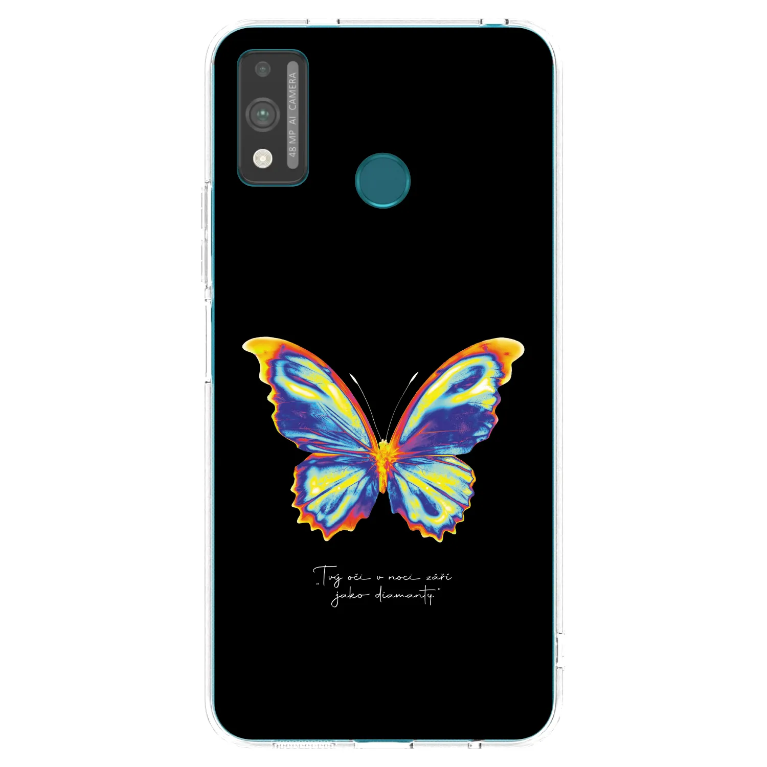 Picasee silikónový prehľadný obal pre Honor 9X Lite - Diamanty Black