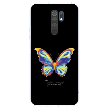 Picasee silikónový prehľadný obal pre Xiaomi Redmi 9 - Diamanty Black