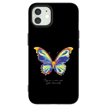 Picasee silikónový čierny obal pre Apple iPhone 12 - Diamanty Black
