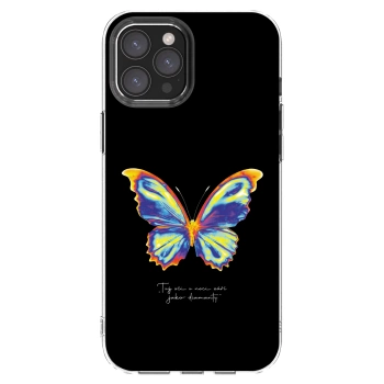 Picasee silikónový prehľadný obal pre Apple iPhone 12 Pro Max - Diamanty Black