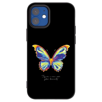 Picasee silikónový čierny obal pre Apple iPhone 12 mini - Diamanty Black