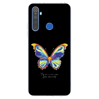 Picasee silikónový prehľadný obal pre Realme 5 - Diamanty Black