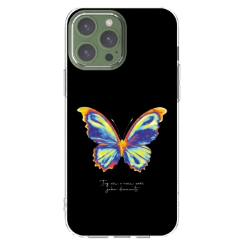 Picasee silikónový prehľadný obal pre Apple iPhone 13 Pro Max - Diamanty Black