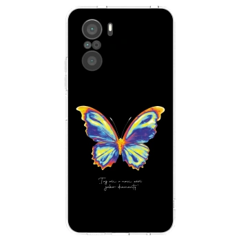 Picasee silikónový prehľadný obal pre Xiaomi Poco F3 - Diamanty Black