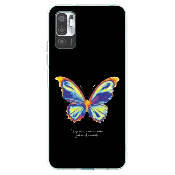 Picasee silikónový prehľadný obal pre Xiaomi Redmi Note 10 5G - Diamanty Black