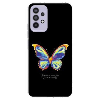 Picasee silikónový prehľadný obal pre Samsung Galaxy A32 4G SM-A325F - Diamanty Black